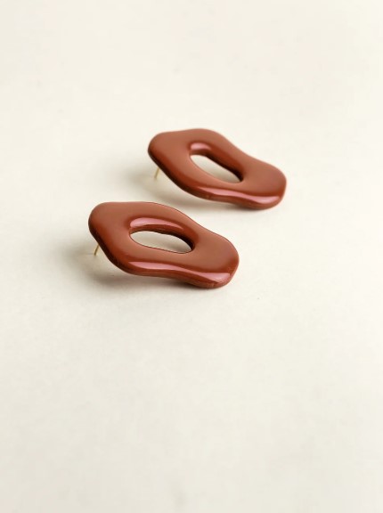 Earrings Faye Burgundy