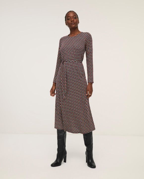 Long Straight Dress Multi
