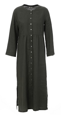 Season Dress Linnen Saga Green