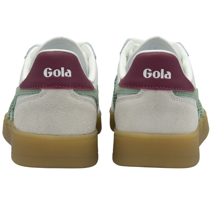 Gola Viper leather White Green Mist Cherise Gum