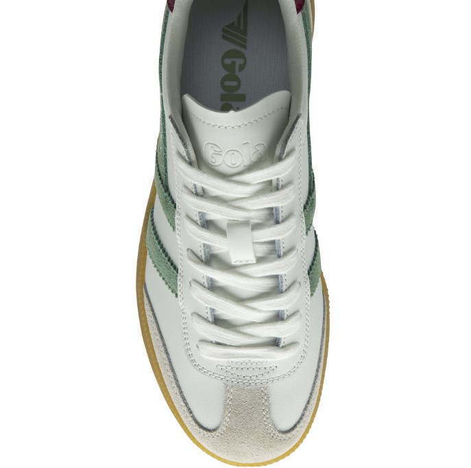 Gola Viper leather White Green Mist Cherise Gum