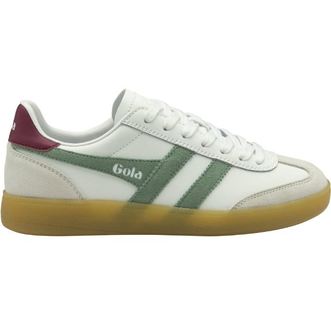 Gola Viper leather White Green Mist Cherise Gum