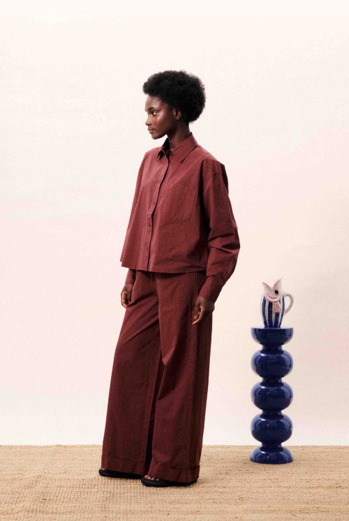 Pantalon Uluna Bordeaux