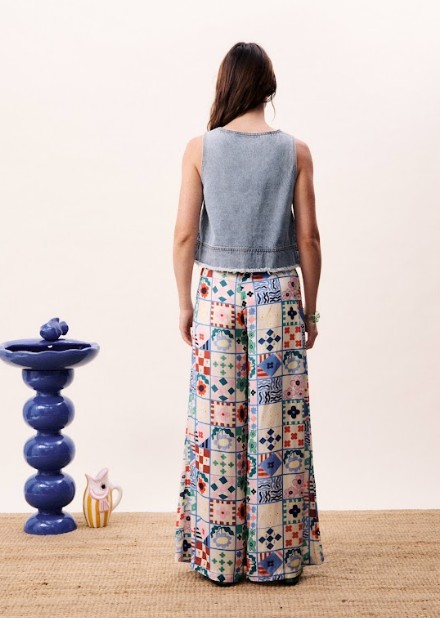 Top Aqualina Blue Jean