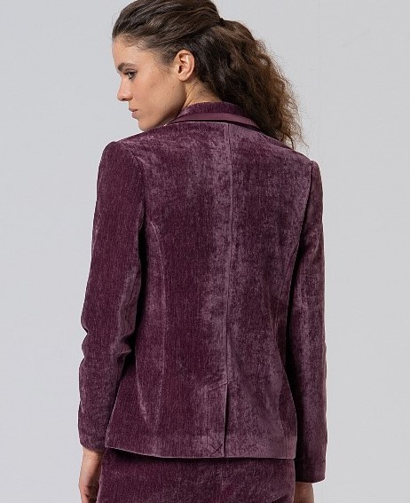Blazer with printed Lining Bleuberry