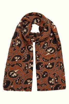 Scarf cecillia Cognac Orange
