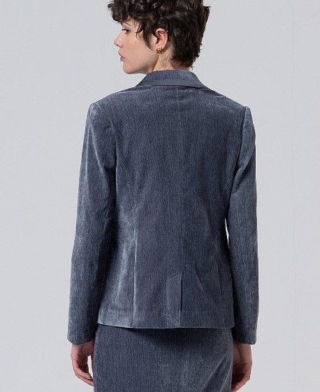 Blazer with printed Lining Grey
