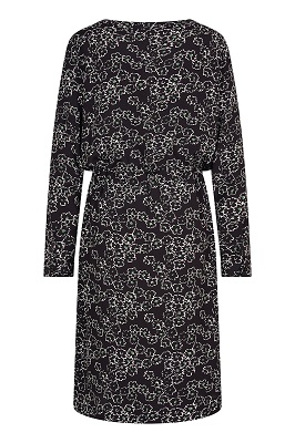 Dress Ribbon Flower Black