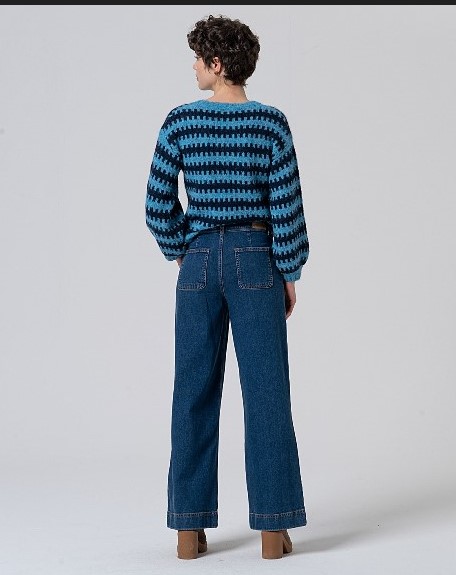 Wide pants Indigo