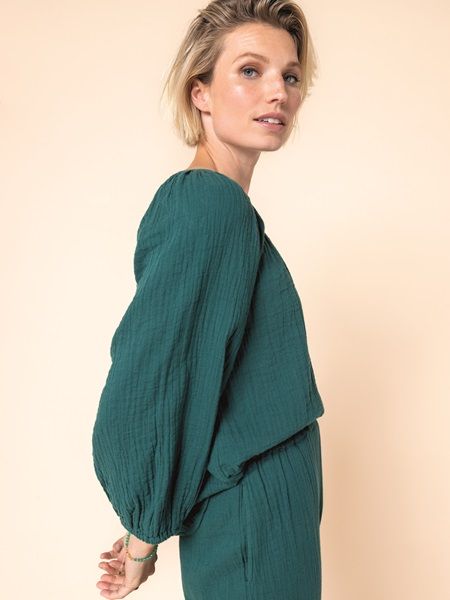 Blouse Roundneck Emerald