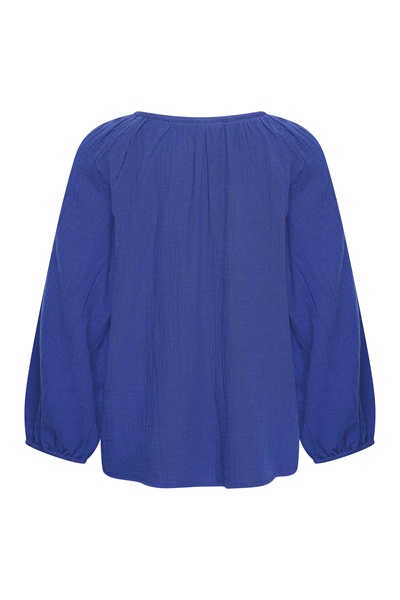 Blouse Roun Neck Royal Blue