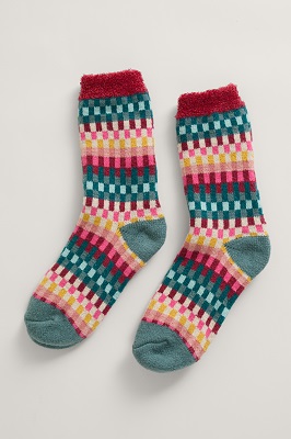  Cabin Socks Croquet Rose Dew Mix