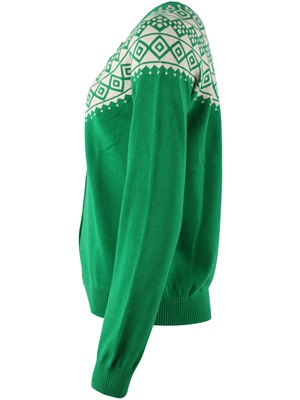 Danelarvik Cotton Knit Cardigan Grass green