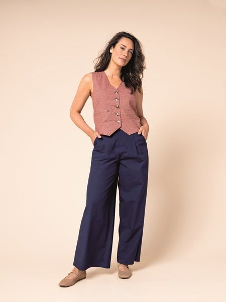Pants Wide Navy