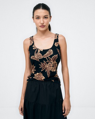 Top With Straps Black