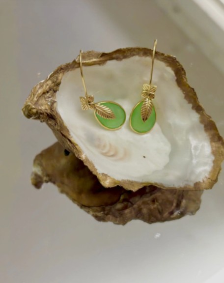 Utopia hanger Green Chalcedony