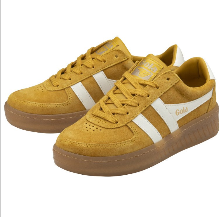 Grandslam Suede Trainer Sun/Off White/Gum