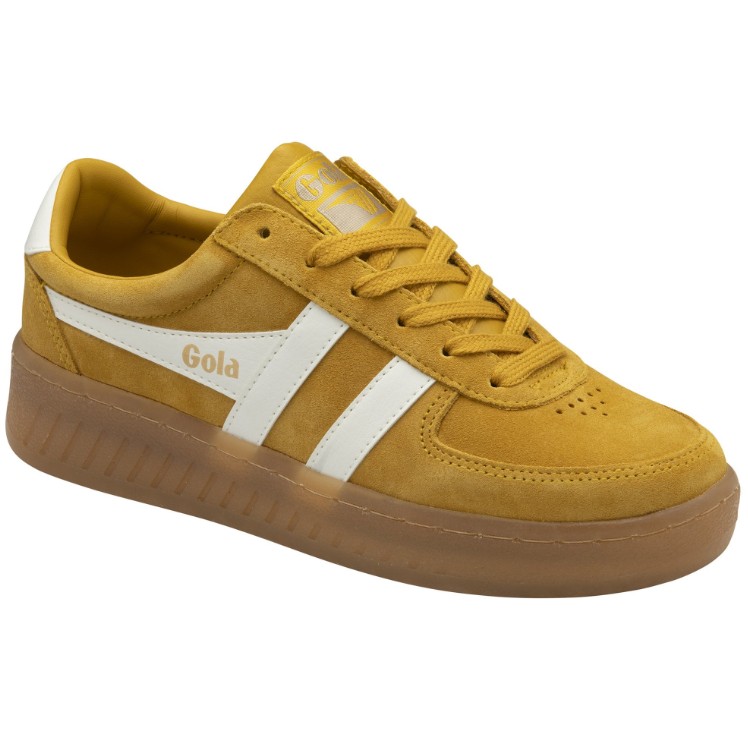 Grandslam Suede Trainer Sun/Off White/Gum