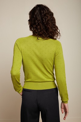 Raglan cardi Droplet Cress yellow