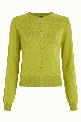 Raglan cardi Droplet Cress yellow