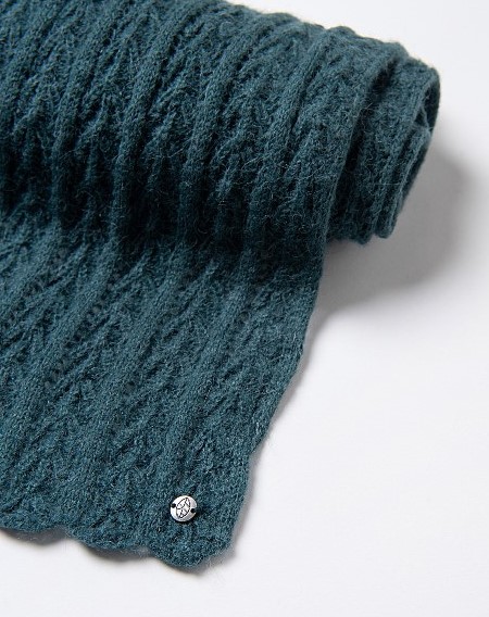 Fantasy Knit Beret Petrol Blue