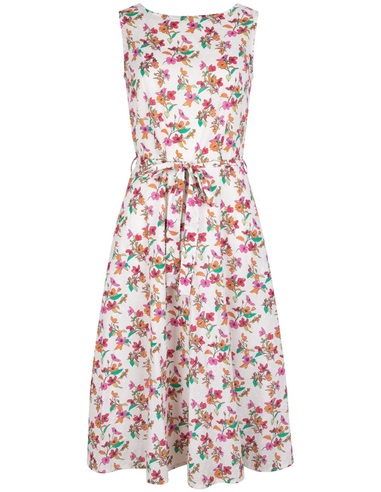 Amelie Dress Plumeti 70 Flowers Pink