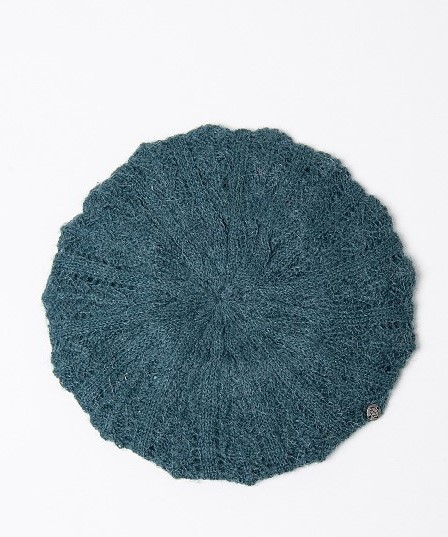 Fantasy Knit Beret Petrol Blue