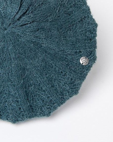 Fantasy Knit Beret Petrol Blue
