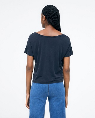 Wide T Shirt Black