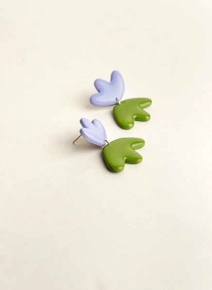 Earrings Frances Mist/Olive 