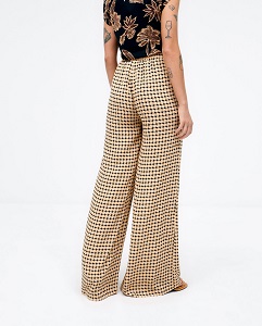 Wide And Long Trousers Beige