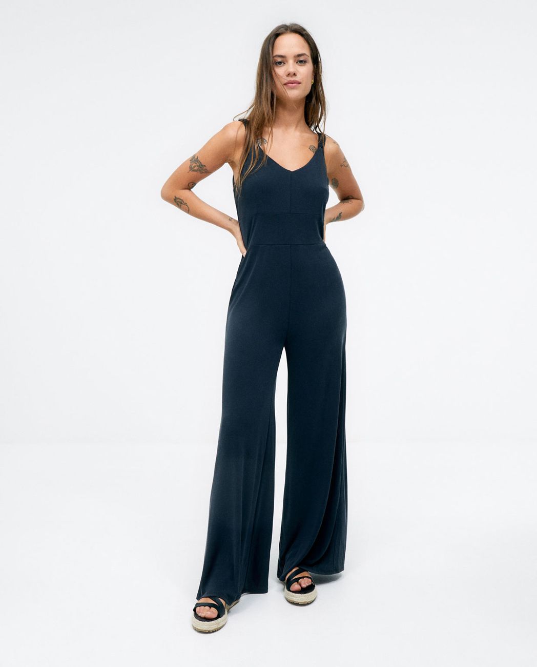 Jumpsuit With Straps Black
