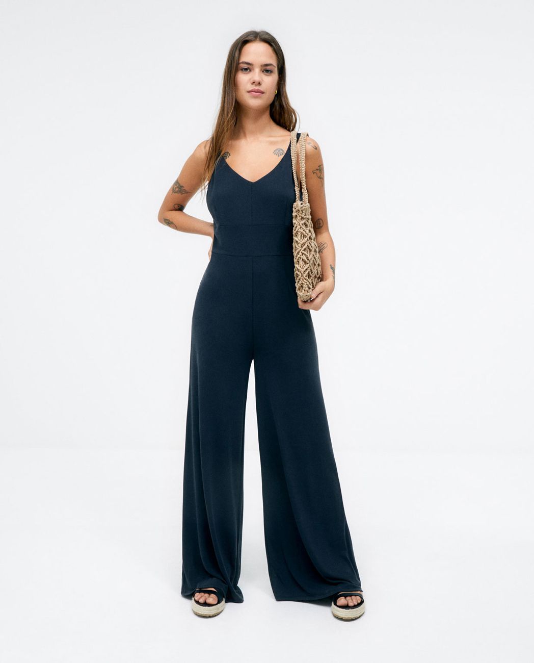 Jumpsuit With Straps Black