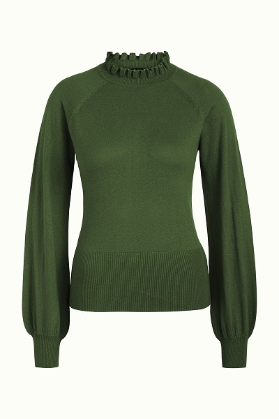 Izu Bell Top Cocoon Kale Green