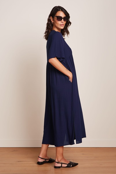 Ivana Dress Tortoise Evening Blue