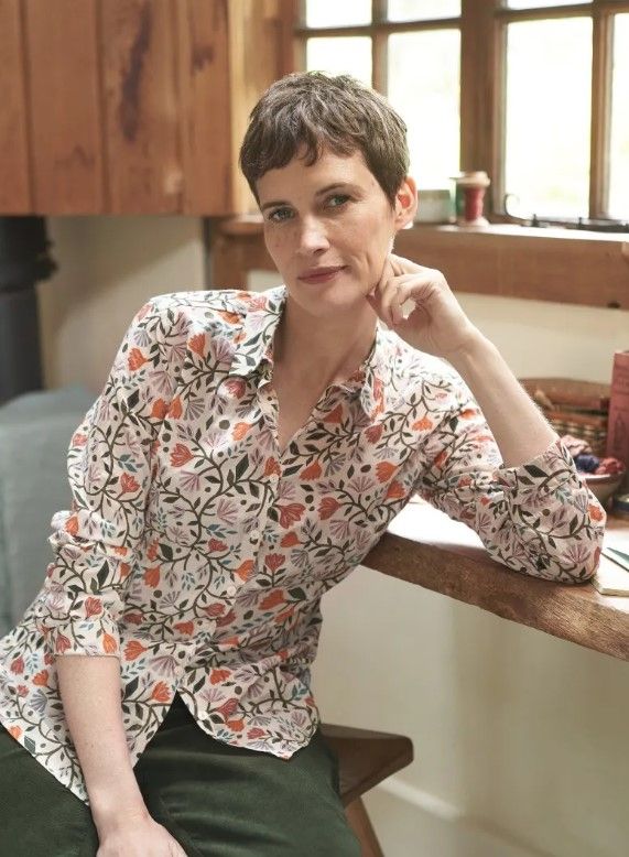 Larissa Shirt Folklore Bloom Aran