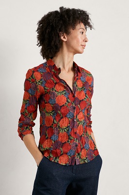 Larissa Shirt Dahlia bed Maritime