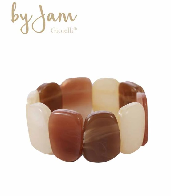 Armband Bruin Ecru Tinten