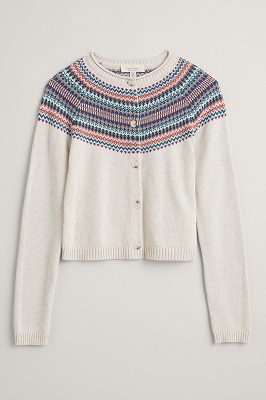 Sweet Pea Cardigan Fence Floral Wild Berry