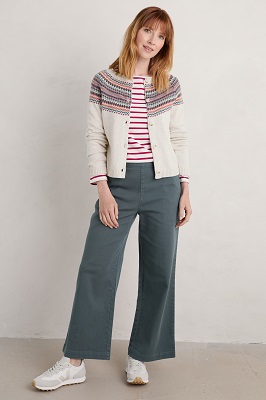 Sweet Pea Cardigan Fence Floral Wild Berry