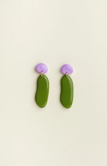 Earrings Nora Olive Lavender