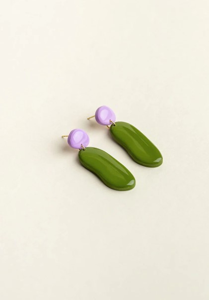 Earrings Nora Olive Lavender