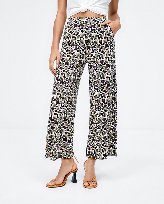 Long And Wide Trousers Brown