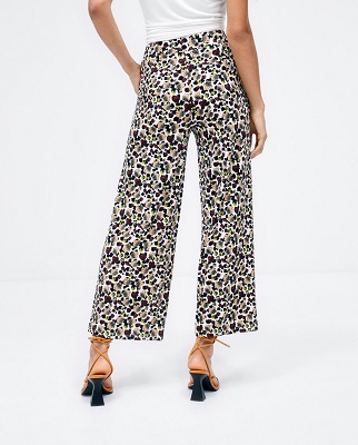 Long And Wide Trousers Brown