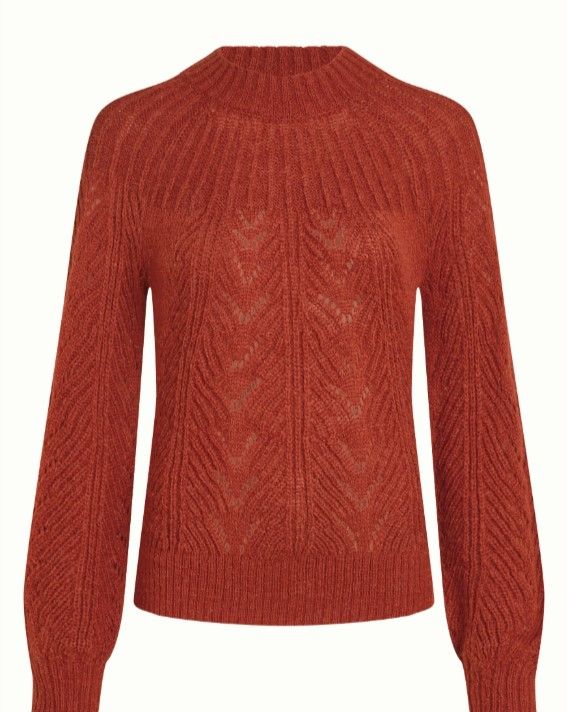 Joannie raglan Top Orcia Spicy brown