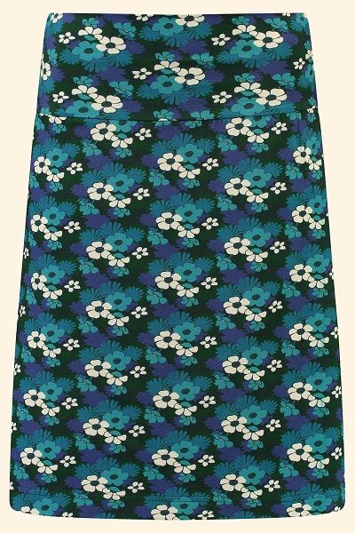 Skirt Tropical Forest Blue