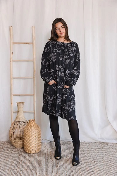 Tunic Dress Julie Parsley Antraciet
