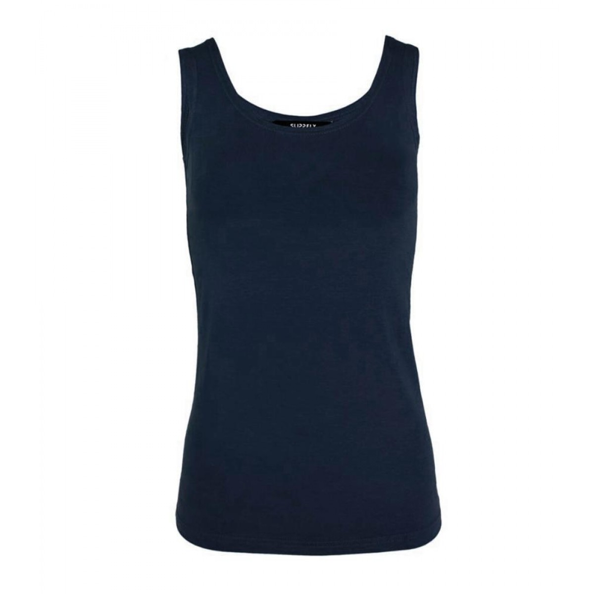 Top SleevelessViscose/elastan Navy