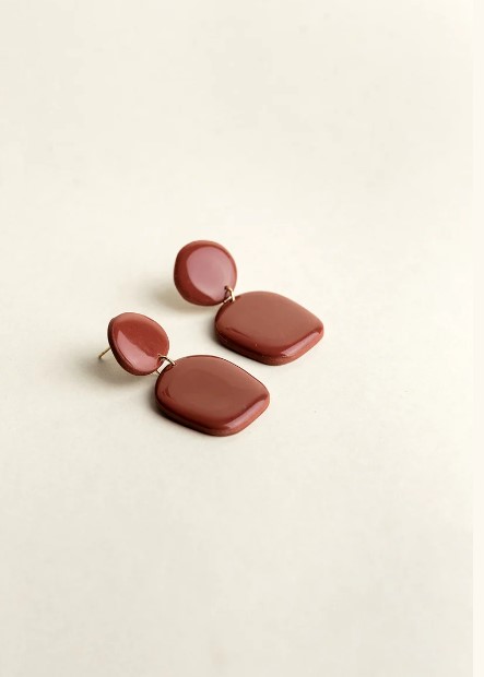 Earrings Nina Burgundy