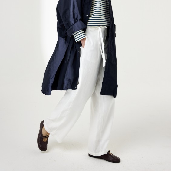 Loire Trousers Off White Linnen